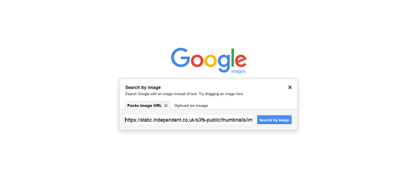 Check the status of images using a reverse Google image search
