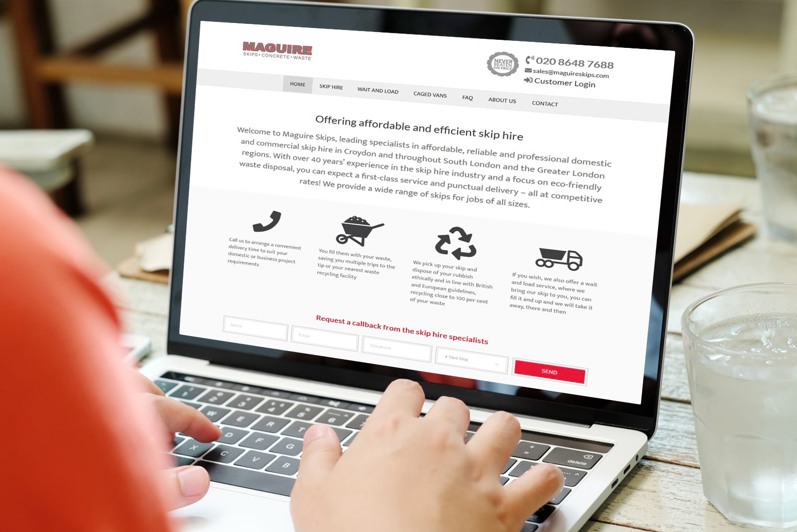 maguire-skips-1 Maguire Skips website builders - JJ Solutions based in Surrey