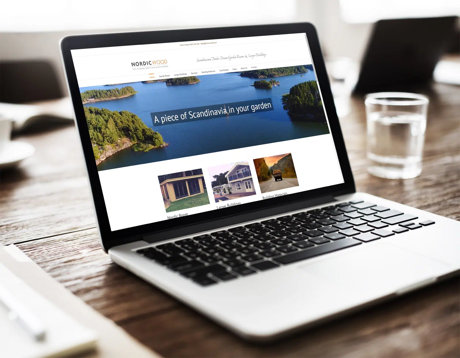 Nordic Wood website design by JJ Solutions